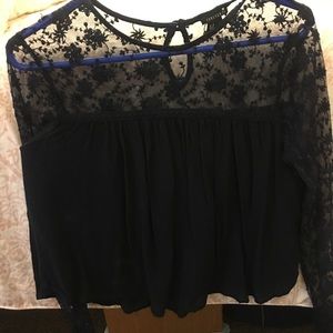 Forever 21 black lace top